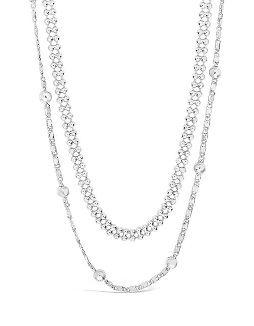 Load image into Gallery viewer, Layered Beaded Chain Necklace by Sterling Forever
