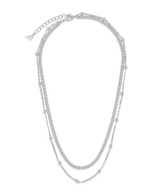 Load image into Gallery viewer, Layered Beaded Chain Necklace by Sterling Forever
