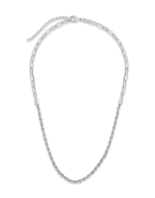Load image into Gallery viewer, Rope Twist Chain Necklace by Sterling Forever
