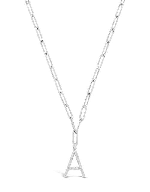 Load image into Gallery viewer, Braided Initial Pendant Necklace by Sterling Forever
