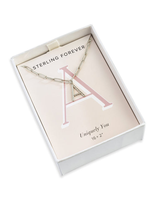 Load image into Gallery viewer, Braided Initial Pendant Necklace by Sterling Forever
