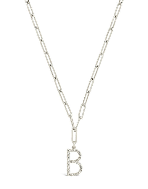 Load image into Gallery viewer, Braided Initial Pendant Necklace by Sterling Forever
