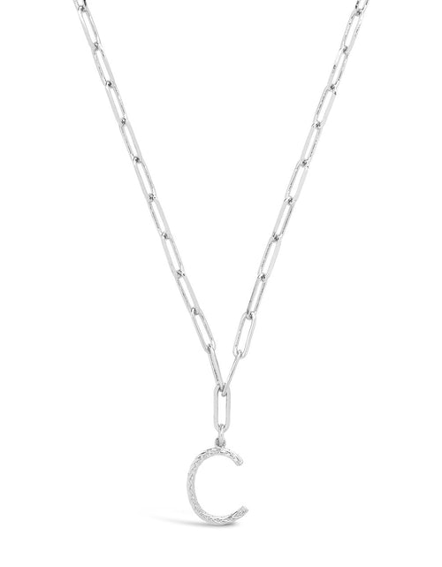 Load image into Gallery viewer, Braided Initial Pendant Necklace by Sterling Forever
