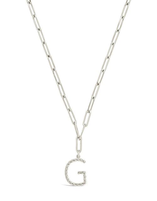 Load image into Gallery viewer, Braided Initial Pendant Necklace by Sterling Forever
