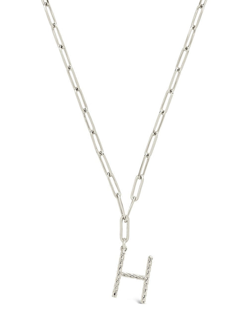 Load image into Gallery viewer, Braided Initial Pendant Necklace by Sterling Forever
