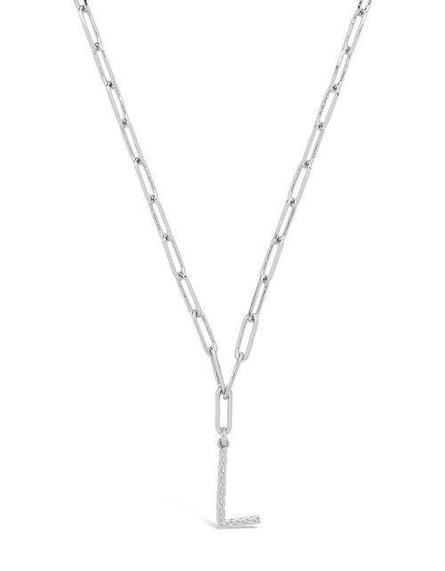Load image into Gallery viewer, Braided Initial Pendant Necklace by Sterling Forever
