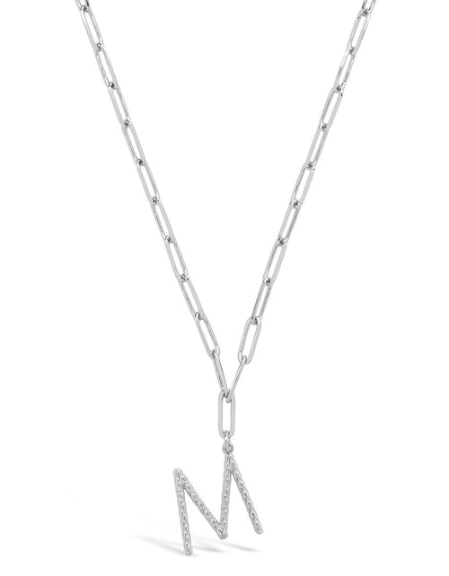Load image into Gallery viewer, Braided Initial Pendant Necklace by Sterling Forever
