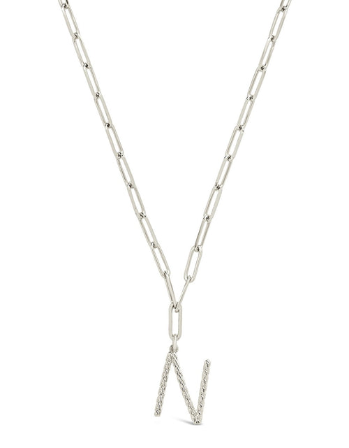 Load image into Gallery viewer, Braided Initial Pendant Necklace by Sterling Forever
