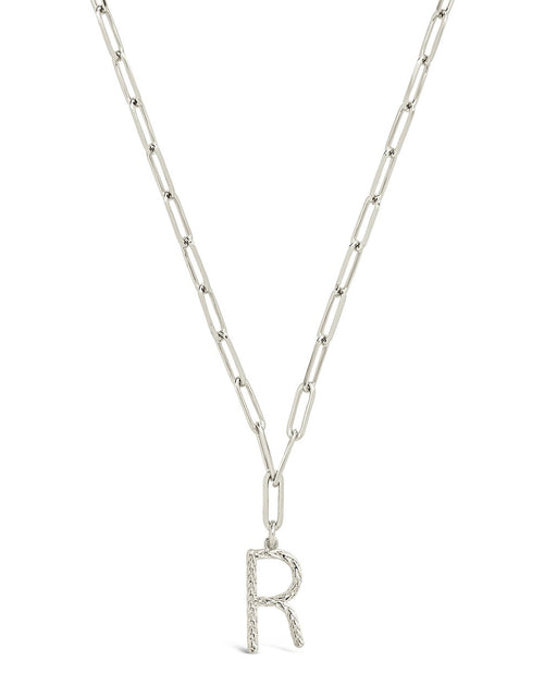 Load image into Gallery viewer, Braided Initial Pendant Necklace by Sterling Forever
