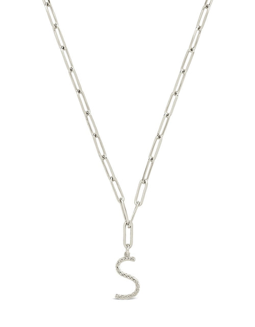 Load image into Gallery viewer, Braided Initial Pendant Necklace by Sterling Forever

