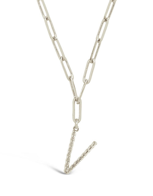 Load image into Gallery viewer, Braided Initial Pendant Necklace by Sterling Forever
