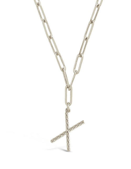Load image into Gallery viewer, Braided Initial Pendant Necklace by Sterling Forever
