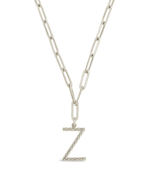 Load image into Gallery viewer, Braided Initial Pendant Necklace by Sterling Forever
