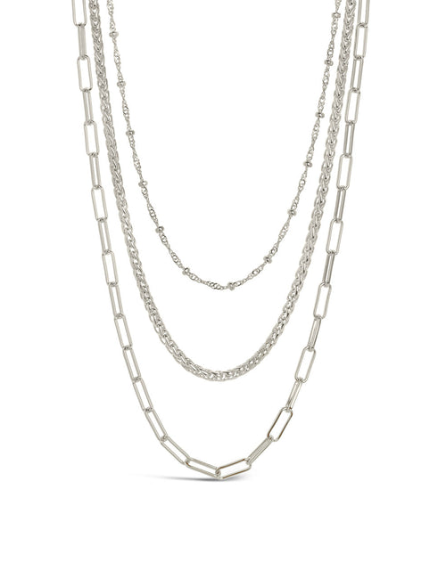 Load image into Gallery viewer, Parisa Layered Chain Necklace by Sterling Forever
