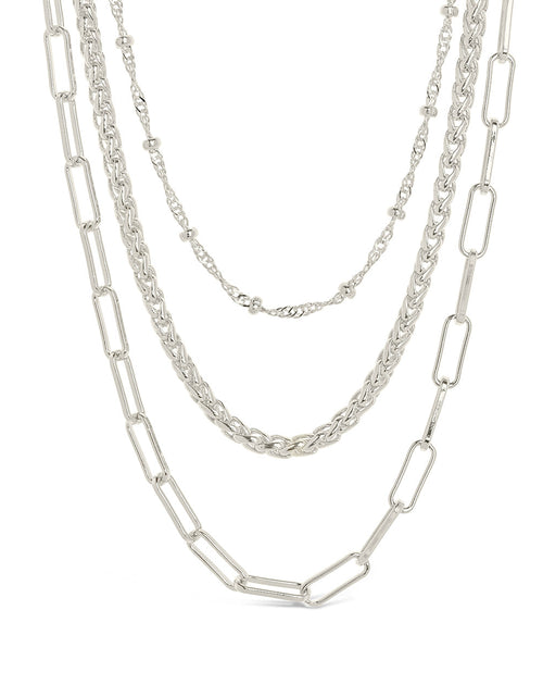 Load image into Gallery viewer, Parisa Layered Chain Necklace by Sterling Forever

