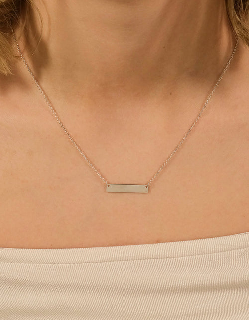 Load image into Gallery viewer, Sterling Silver Mini Bar Pendant by Sterling Forever
