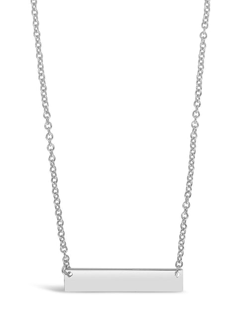 Load image into Gallery viewer, Sterling Silver Mini Bar Pendant by Sterling Forever
