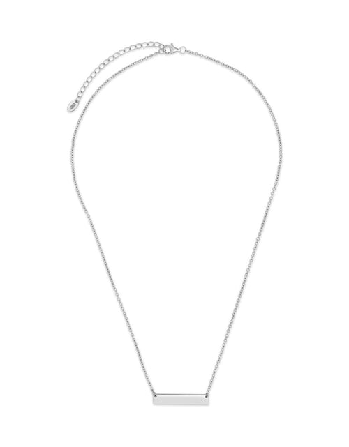Load image into Gallery viewer, Sterling Silver Mini Bar Pendant by Sterling Forever
