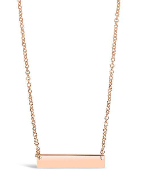Load image into Gallery viewer, Sterling Silver Mini Bar Pendant by Sterling Forever
