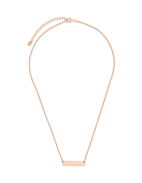 Load image into Gallery viewer, Sterling Silver Mini Bar Pendant by Sterling Forever
