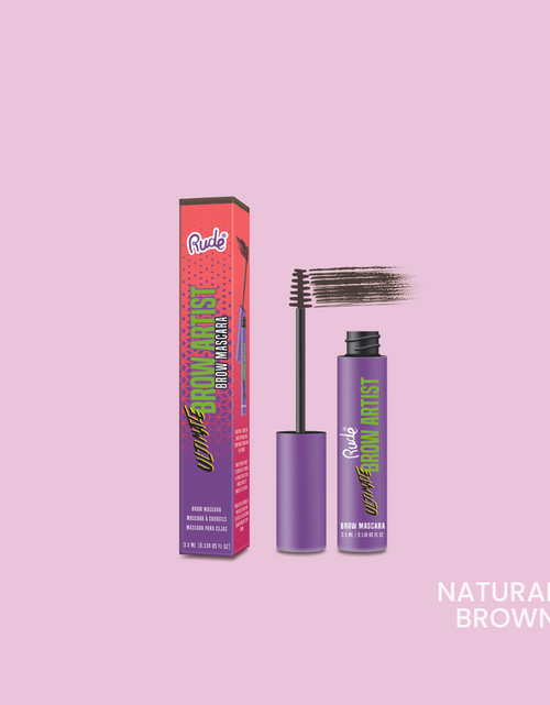 Load image into Gallery viewer, RUDE Ultimate Brow Artist Brow Mascara - Natural Brown
