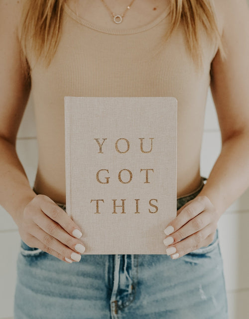 Load image into Gallery viewer, You Got This Fabric Journal by Sweet Water Decor
