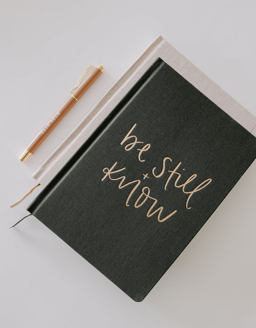 Load image into Gallery viewer, Be Still and Know Fabric Journal by Sweet Water Decor
