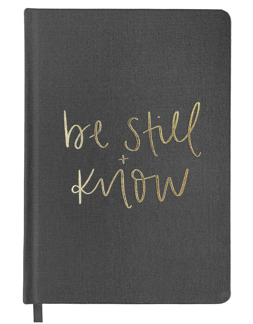 Load image into Gallery viewer, Be Still and Know Fabric Journal by Sweet Water Decor
