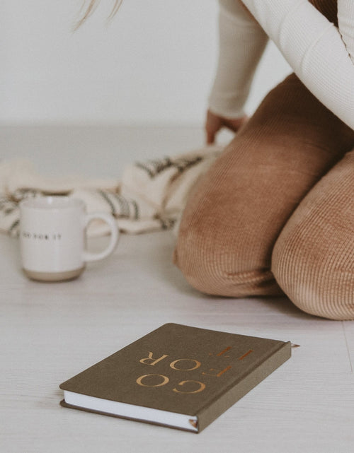 Load image into Gallery viewer, Go For It Fabric Journal by Sweet Water Decor

