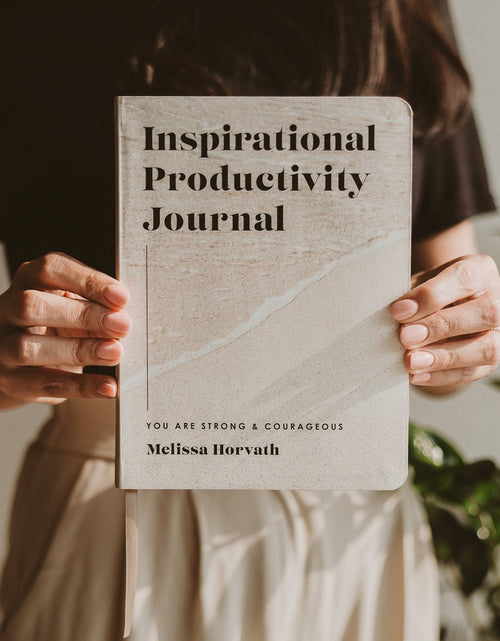 Load image into Gallery viewer, Inspirational Productivity Journal: You Are Strong &amp; Courageous by Sweet Water Decor
