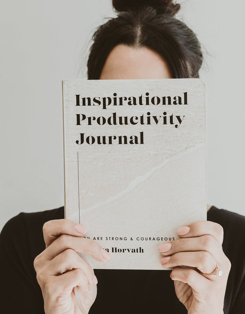 Load image into Gallery viewer, Inspirational Productivity Journal: You Are Strong &amp; Courageous by Sweet Water Decor
