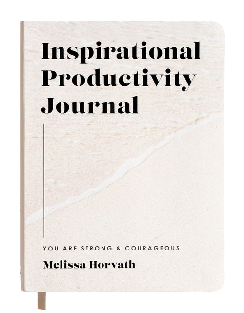 Load image into Gallery viewer, Inspirational Productivity Journal: You Are Strong &amp; Courageous by Sweet Water Decor
