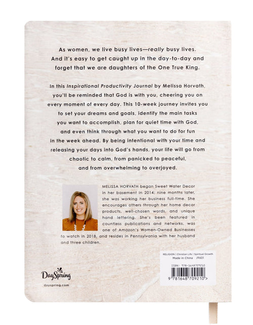 Load image into Gallery viewer, Inspirational Productivity Journal: You Are Strong &amp; Courageous by Sweet Water Decor

