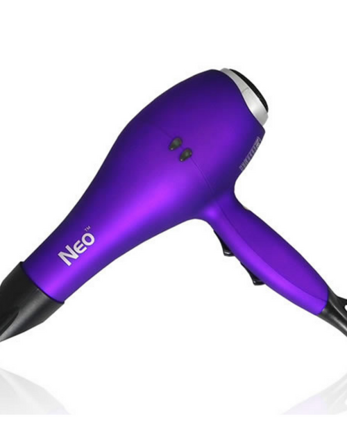 Load image into Gallery viewer, Ionic Pro 2000 - Professional 2000W Powerful Hair Dryer - Concentrator Nozzles Included - Purple Metallic
