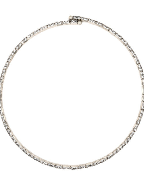 Load image into Gallery viewer, Baguette Choker Necklace WG by Jennifer Miller Jewelry
