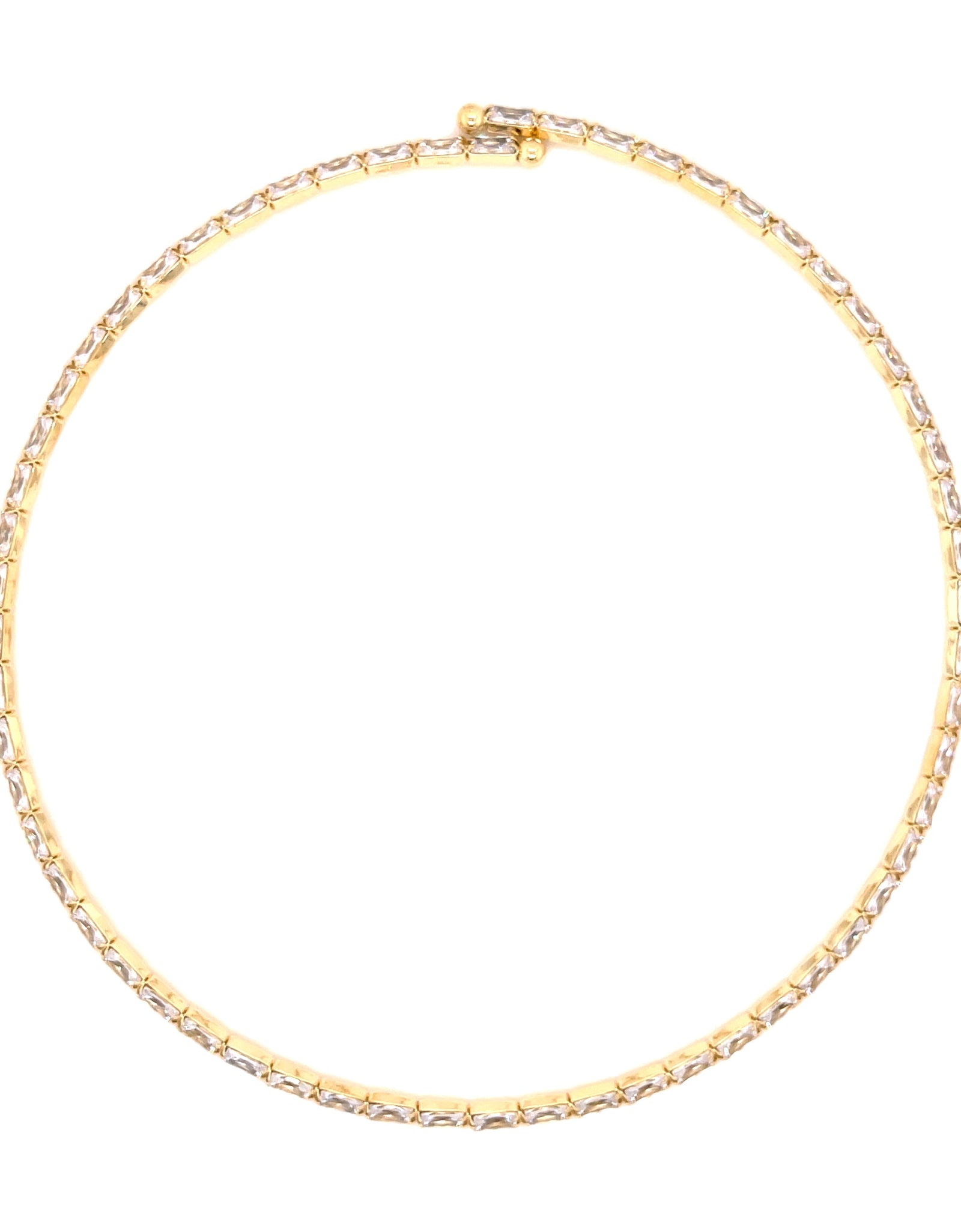 Baguette Choker Necklace by Jennifer Miller Jewelry