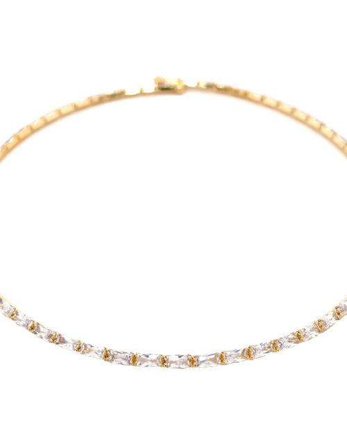 Load image into Gallery viewer, Baguette Choker Necklace by Jennifer Miller Jewelry
