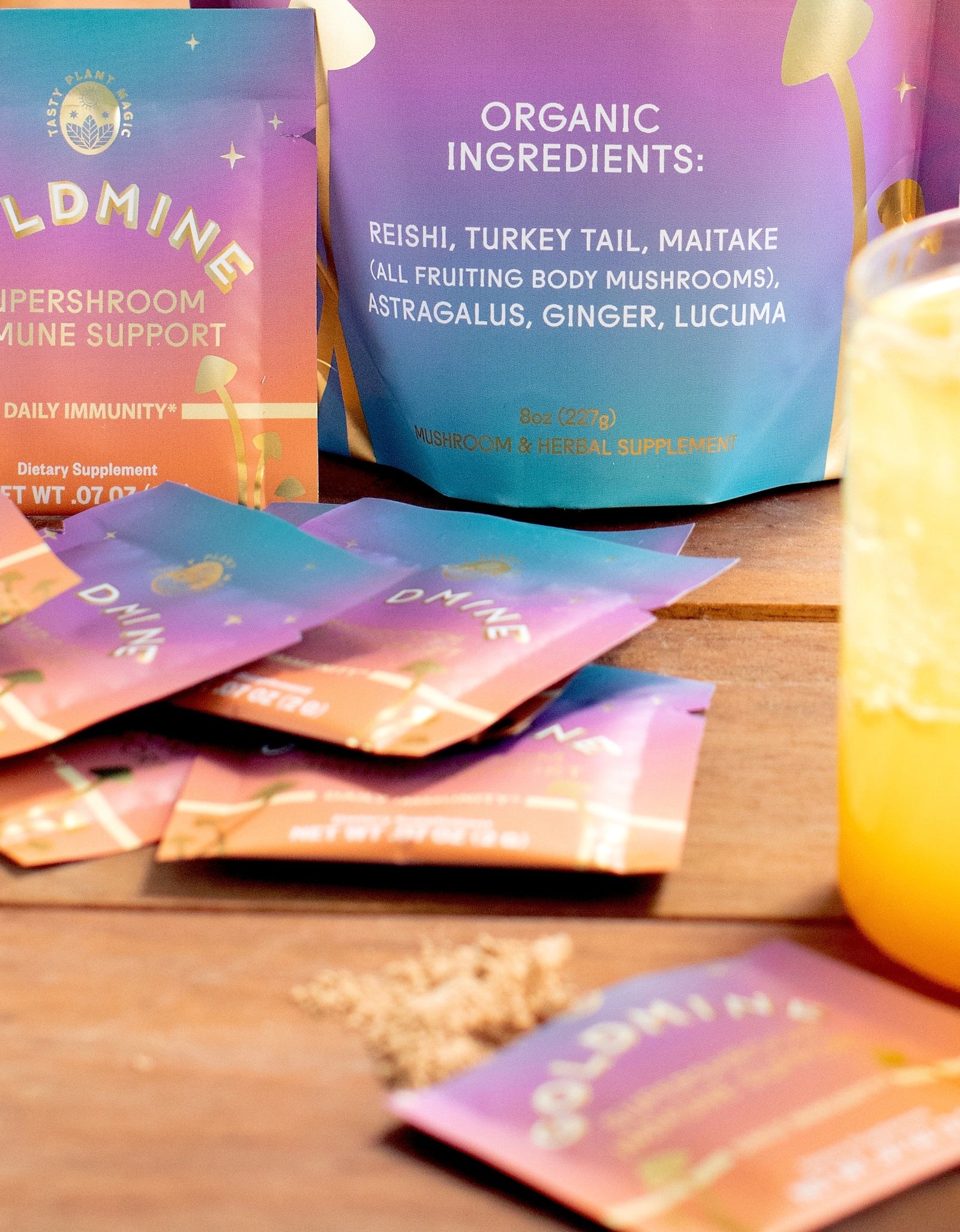 Supershroom Immunity Support Packets by Goldmine Adaptogens