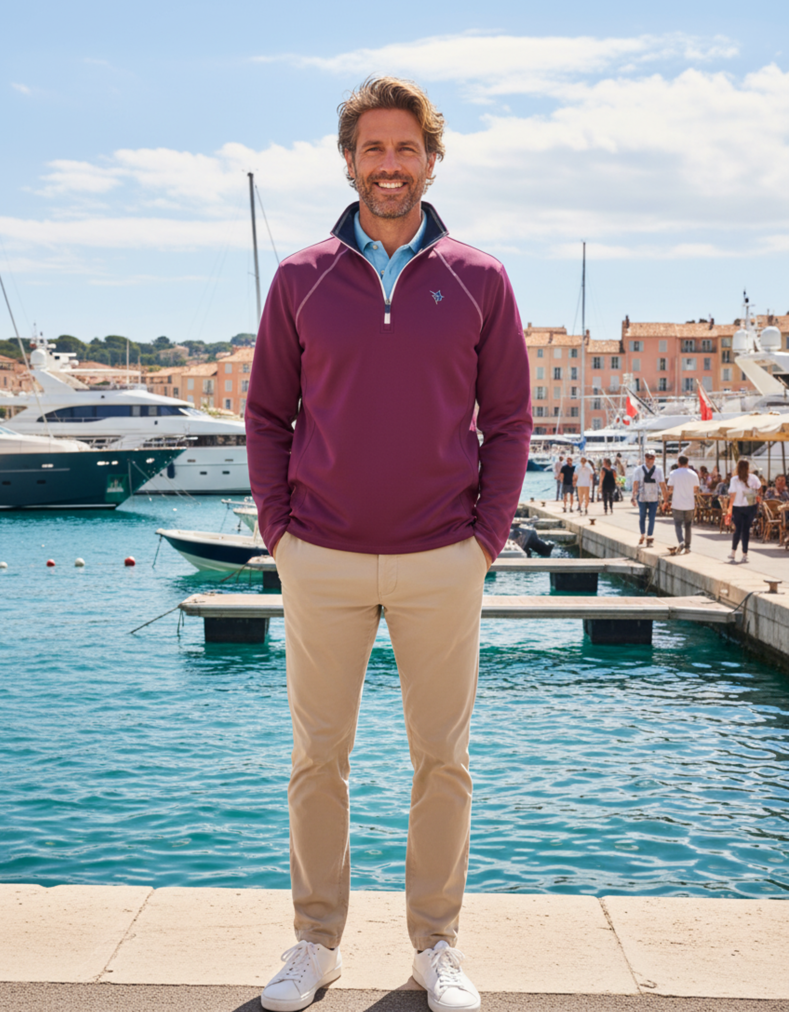 New Harbor Quarter Zip Effortless Comfort