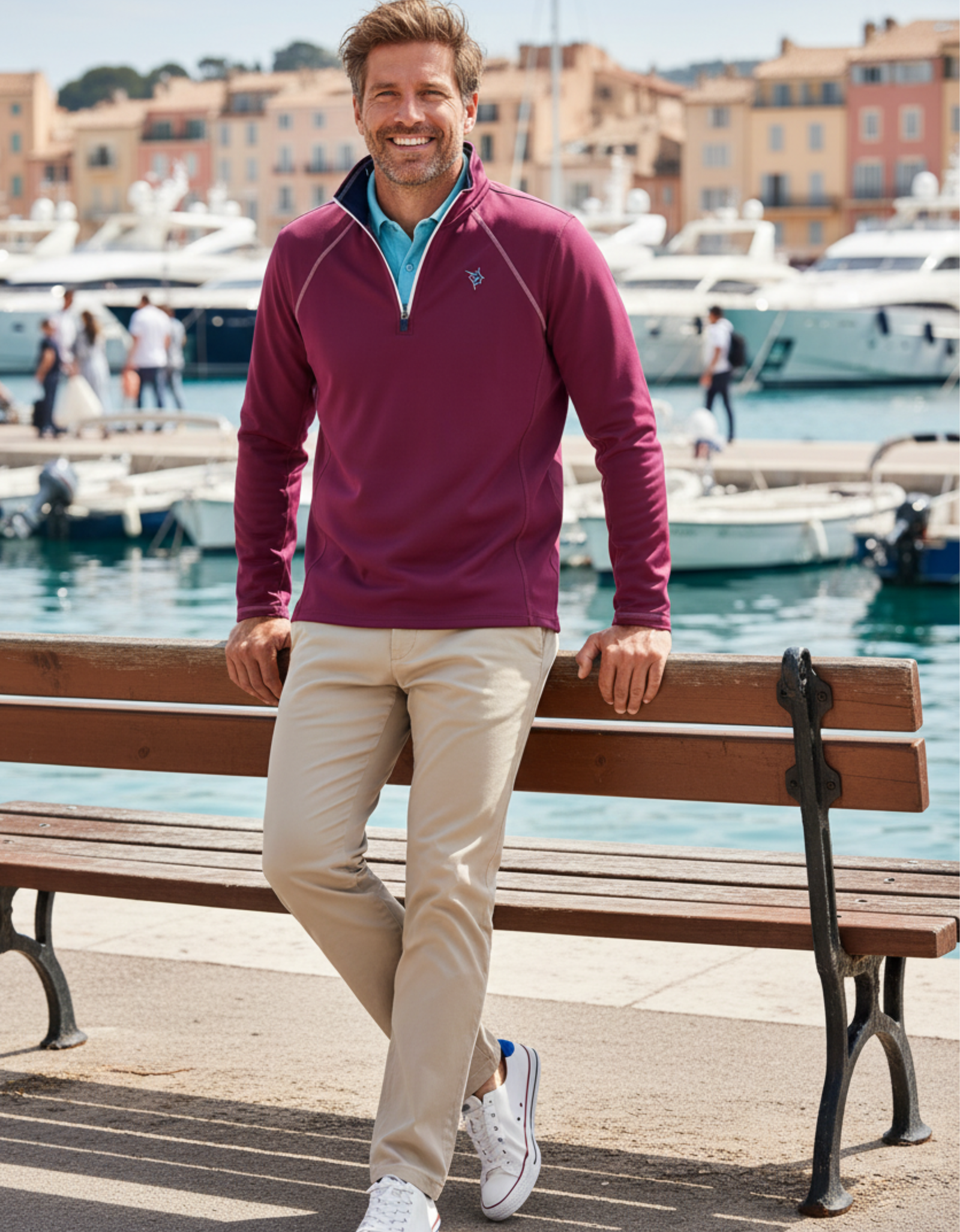 New Harbor Quarter Zip Effortless Comfort