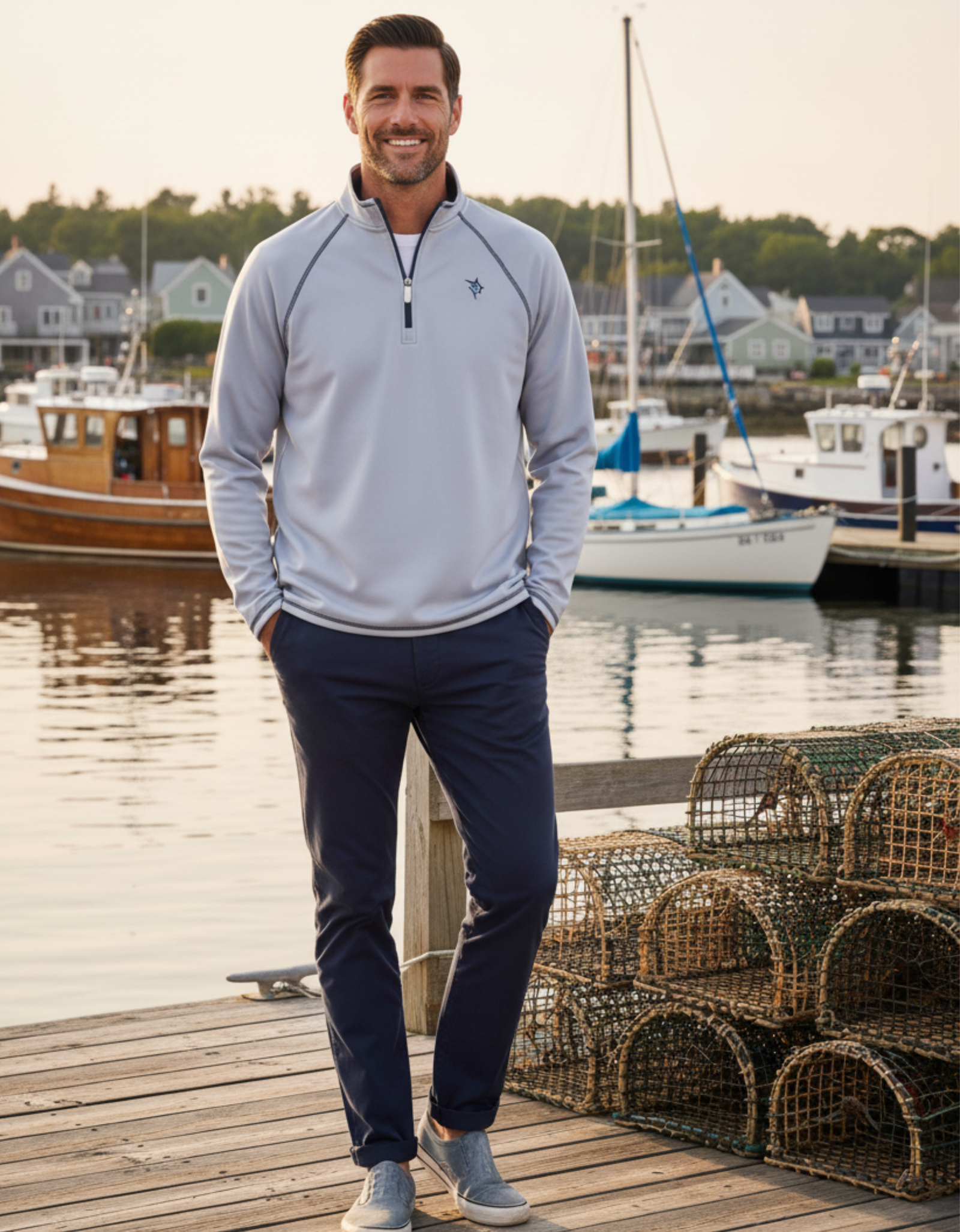 New Harbor Quarter Zip Effortless Comfort