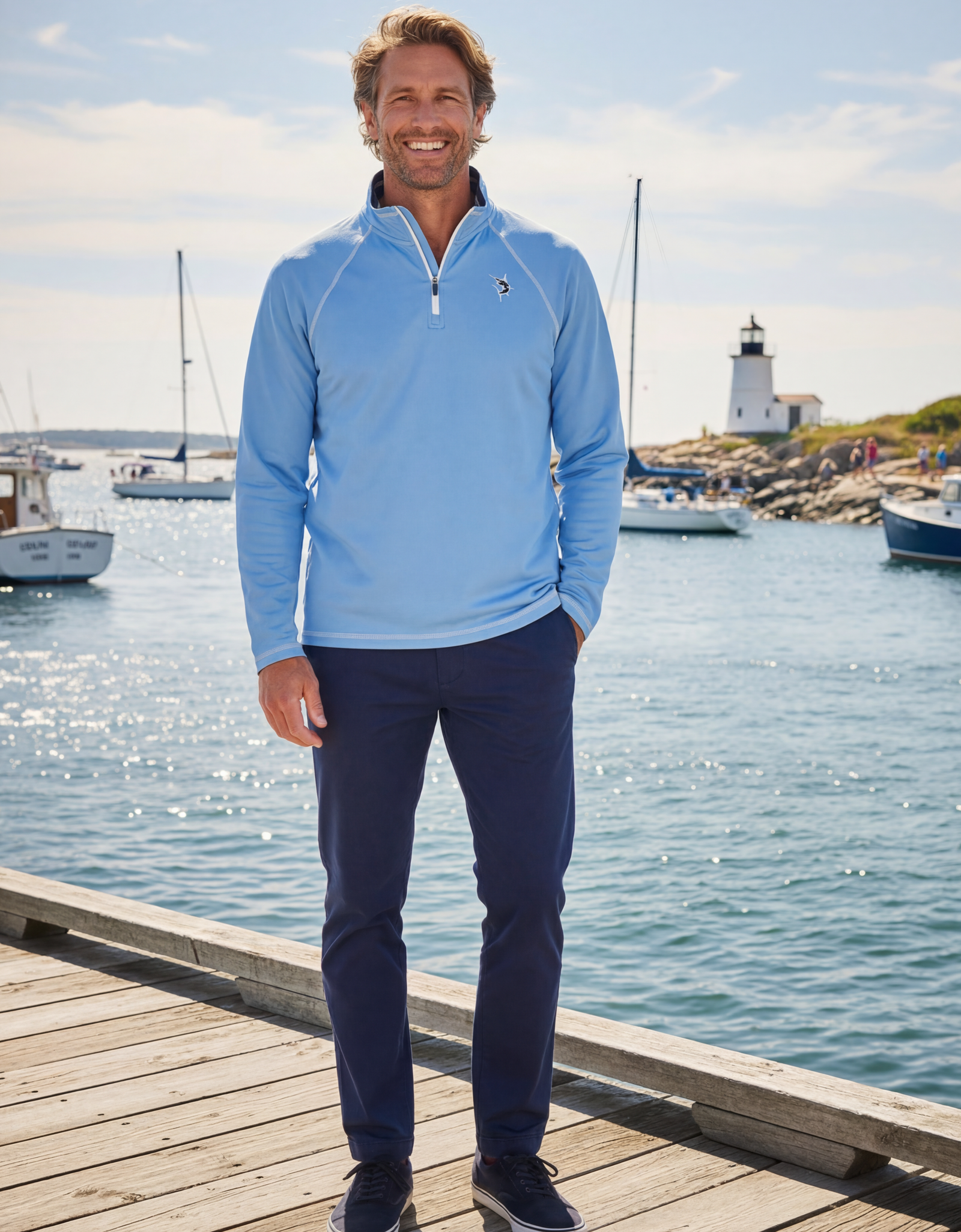 New Harbor Quarter Zip Effortless Comfort
