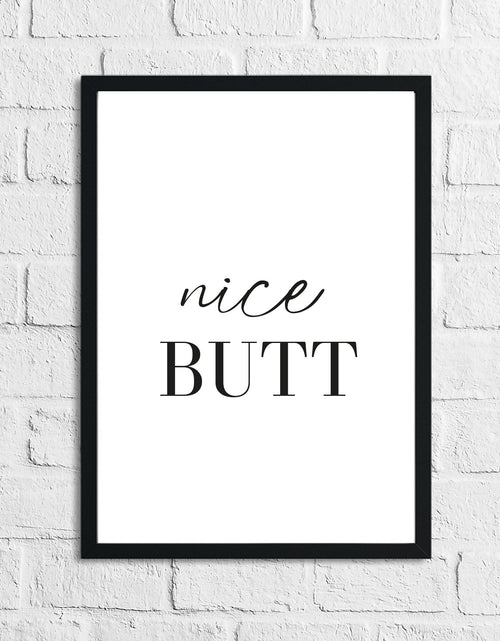 Load image into Gallery viewer, Nice Butt Bathroom Wall Decor Print by WinsterCreations™ Official Store
