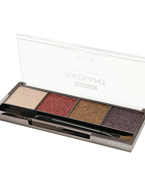 Load image into Gallery viewer, Nicka K Metallic Radiant Eye Palette - Moon
