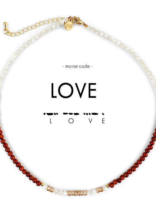 Load image into Gallery viewer, Morse Code Necklace: LOVE by ETHICGOODS
