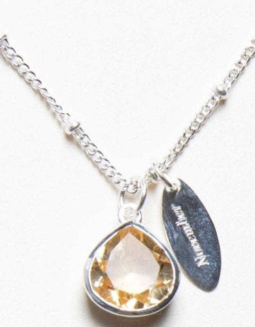 Load image into Gallery viewer, November Citrine Birthstone Necklace by Tiny Rituals
