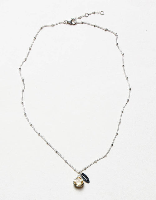 Load image into Gallery viewer, November Citrine Birthstone Necklace by Tiny Rituals
