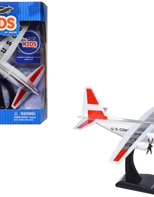 Load image into Gallery viewer, Lockheed C-130 Hercules Transport Aircraft "United States Coast Guard" "Sky Kids" Series 1/130 Plastic Model Airplane by Daron
