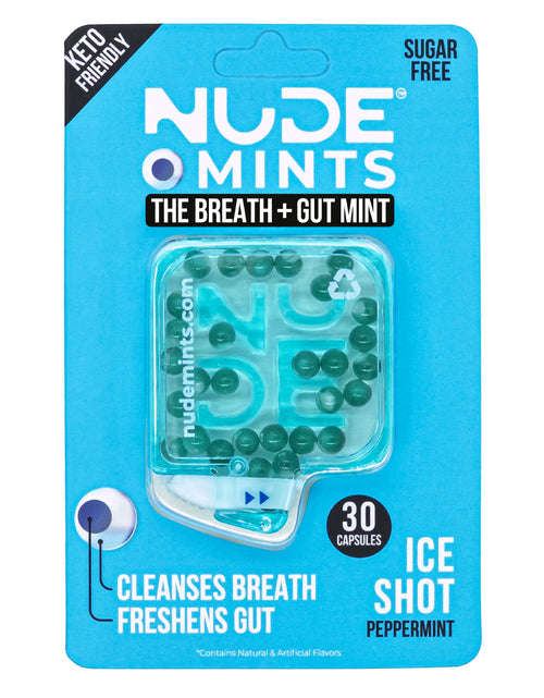 Load image into Gallery viewer, Breath + Gut Mints - Ice Shot (Peppermint Flavor) by NUDE MINTS
