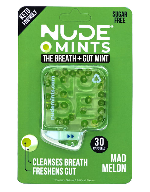 Load image into Gallery viewer, Dual Action Liquid Mint Capsules - Mad Melon (Flavor) by NUDE MINTS

